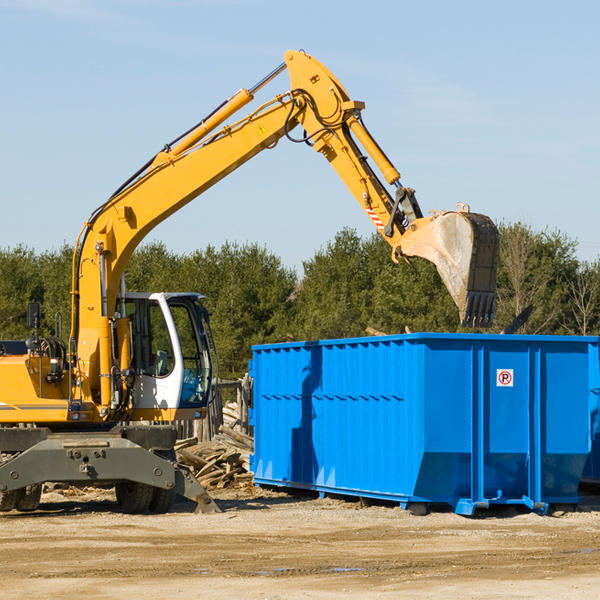 what happens if the residential dumpster is damaged or stolen during rental in New Castle